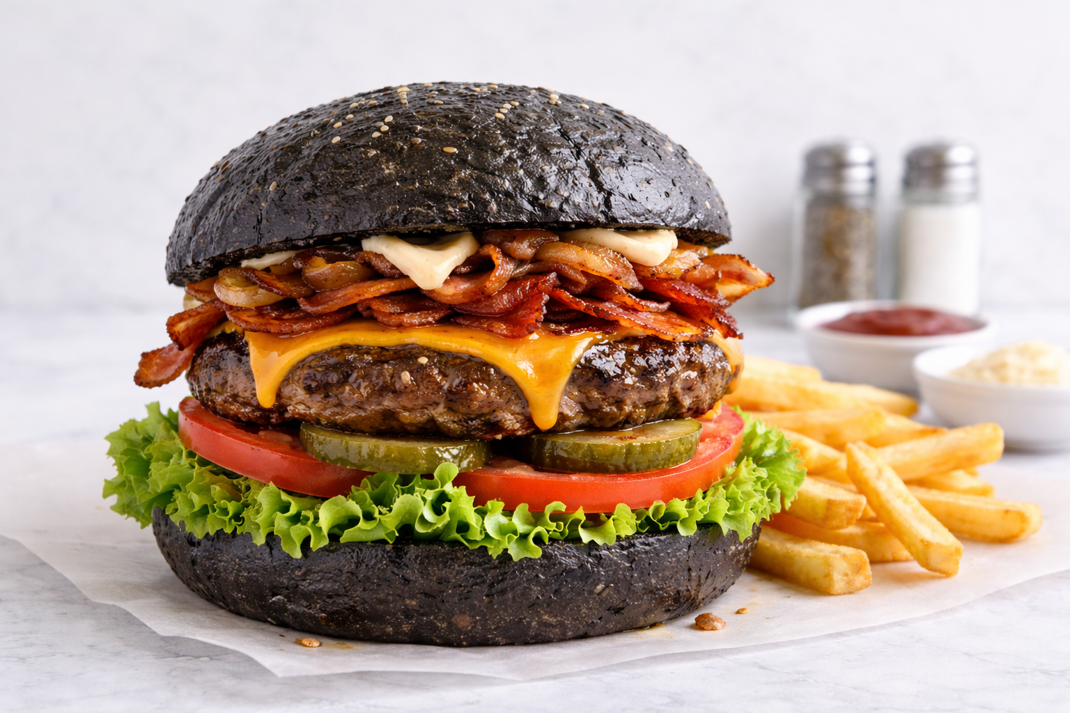 Gourmet Black Burger Bun