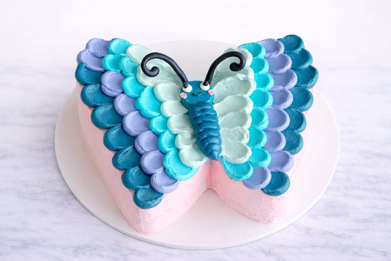 Butterfly Buttercream Cake