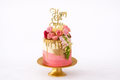 Pink Happy Birthday Cake