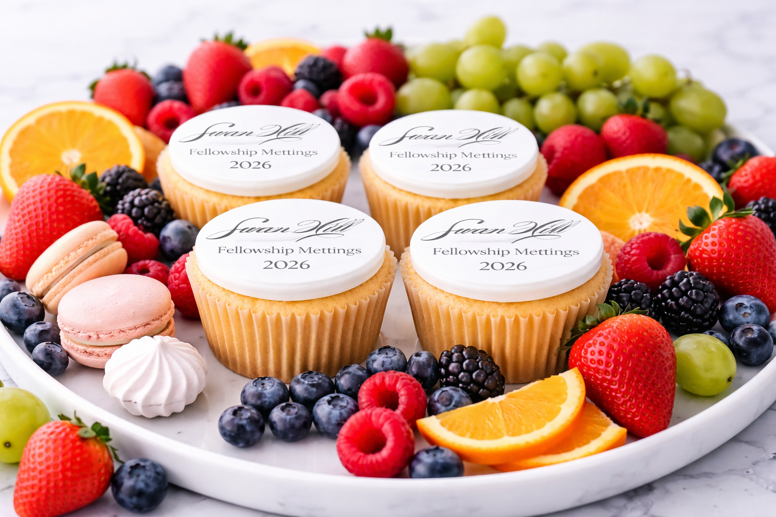 Custom Swan Hill 2026 Event Cake & Cupcake Toppers