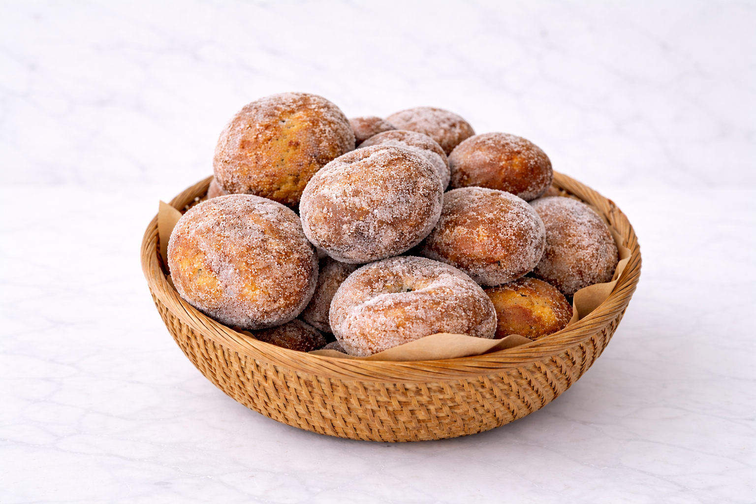 Sourdough Donuts – Plain & Custard-Filled