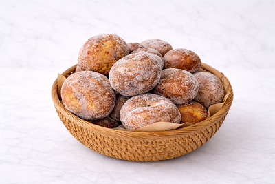 Sourdough Donuts – Plain & Custard-Filled